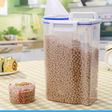Rice Storage Barrel 2KG Capacity BPA Free Airtight Cereal Container with Measuring Cup Lid for Grain Flour Nuts - Extra Image