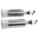 2 Pcs Oil Dispenser Bottle 300ml Thickened Scale Design Visual Seasoning Bottle for Home Kitchen - Front View
