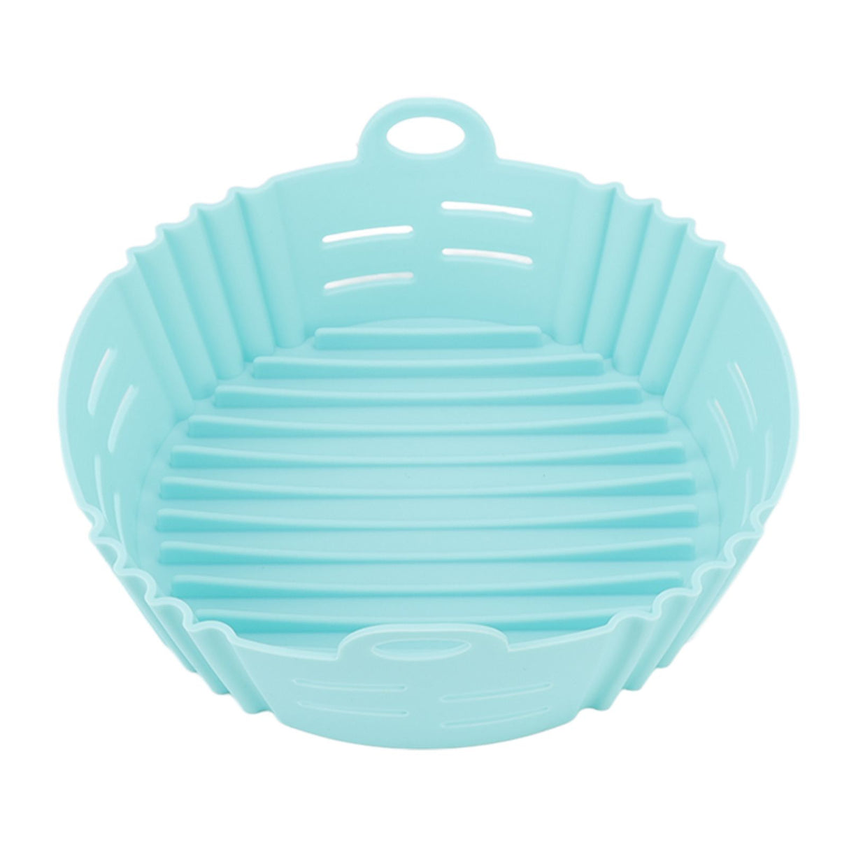 Fryer Silicone Liner Heat Resistant Elastic Washable Food Grade Reusable Fryer Basket for Cooking Blue