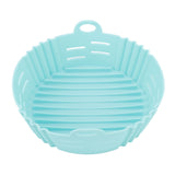 Fryer Silicone Liner Heat Resistant Elastic Washable Food Grade Reusable Fryer Basket for Cooking Blue