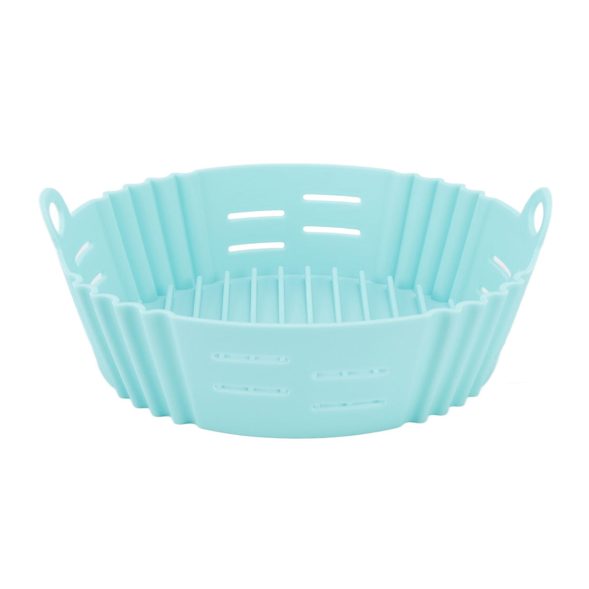 Fryer Silicone Liner Heat Resistant Elastic Washable Food Grade Reusable Fryer Basket for Cooking Blue
