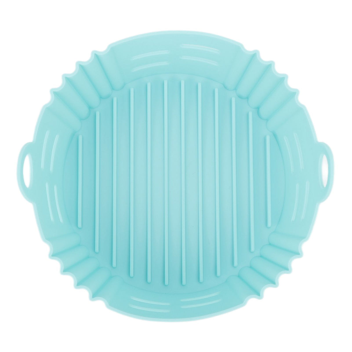 Fryer Silicone Liner Heat Resistant Elastic Washable Food Grade Reusable Fryer Basket for Cooking Blue