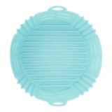 Fryer Silicone Liner Heat Resistant Elastic Washable Food Grade Reusable Fryer Basket for Cooking Blue