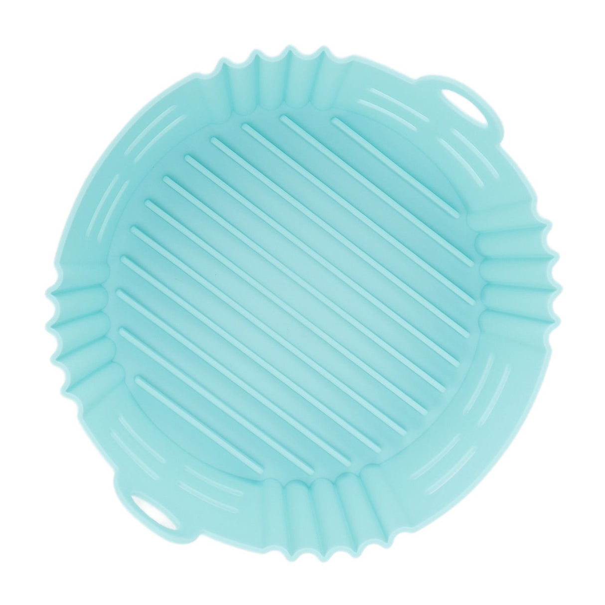 Fryer Silicone Liner Heat Resistant Elastic Washable Food Grade Reusable Fryer Basket for Cooking Blue