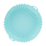 Fryer Silicone Liner Heat Resistant Elastic Washable Food Grade Reusable Fryer Basket for Cooking Blue