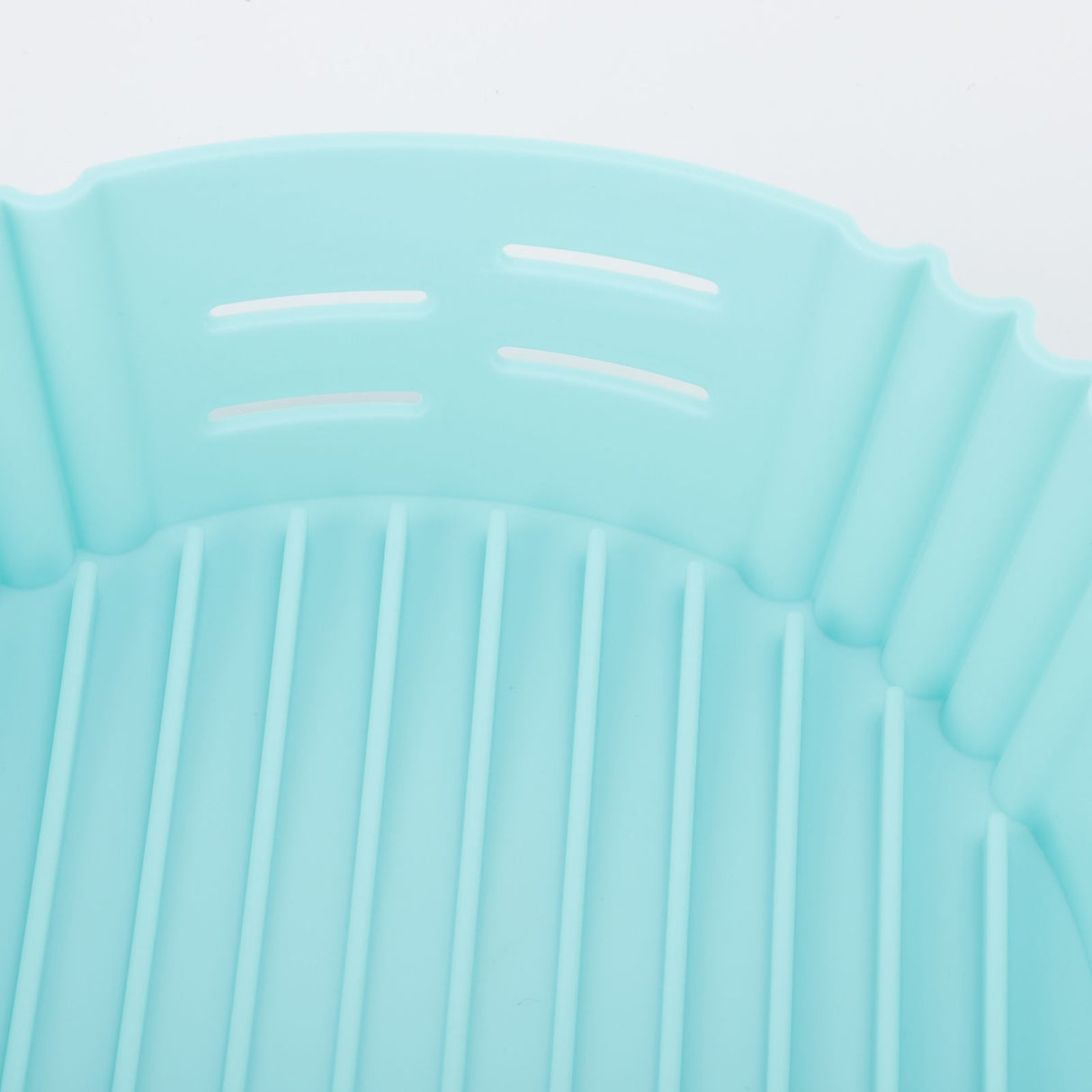 Fryer Silicone Liner Heat Resistant Elastic Washable Food Grade Reusable Fryer Basket for Cooking Blue