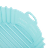 Fryer Silicone Liner Heat Resistant Elastic Washable Food Grade Reusable Fryer Basket for Cooking Blue