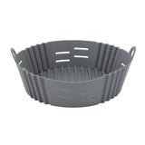 Fryer Silicone Liner Heat Resistant Elastic Washable Food Grade Reusable Fryer Basket for Cooking Grey
