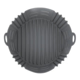 Fryer Silicone Liner Heat Resistant Elastic Washable Food Grade Reusable Fryer Basket for Cooking Grey