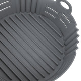 Fryer Silicone Liner Heat Resistant Elastic Washable Food Grade Reusable Fryer Basket for Cooking Grey
