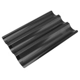 Baguette Pan Stainless Steel U Shape Uniform Heating Perforated Design French Bread Baking Pan for Home Baguette - 45-Degree Angle