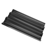Baguette Pan Stainless Steel U Shape Uniform Heating Perforated Design French Bread Baking Pan for Home Baguette - Low Angle