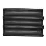 Baguette Pan Stainless Steel U Shape Uniform Heating Perforated Design French Bread Baking Pan for Home Baguette - Extra Image