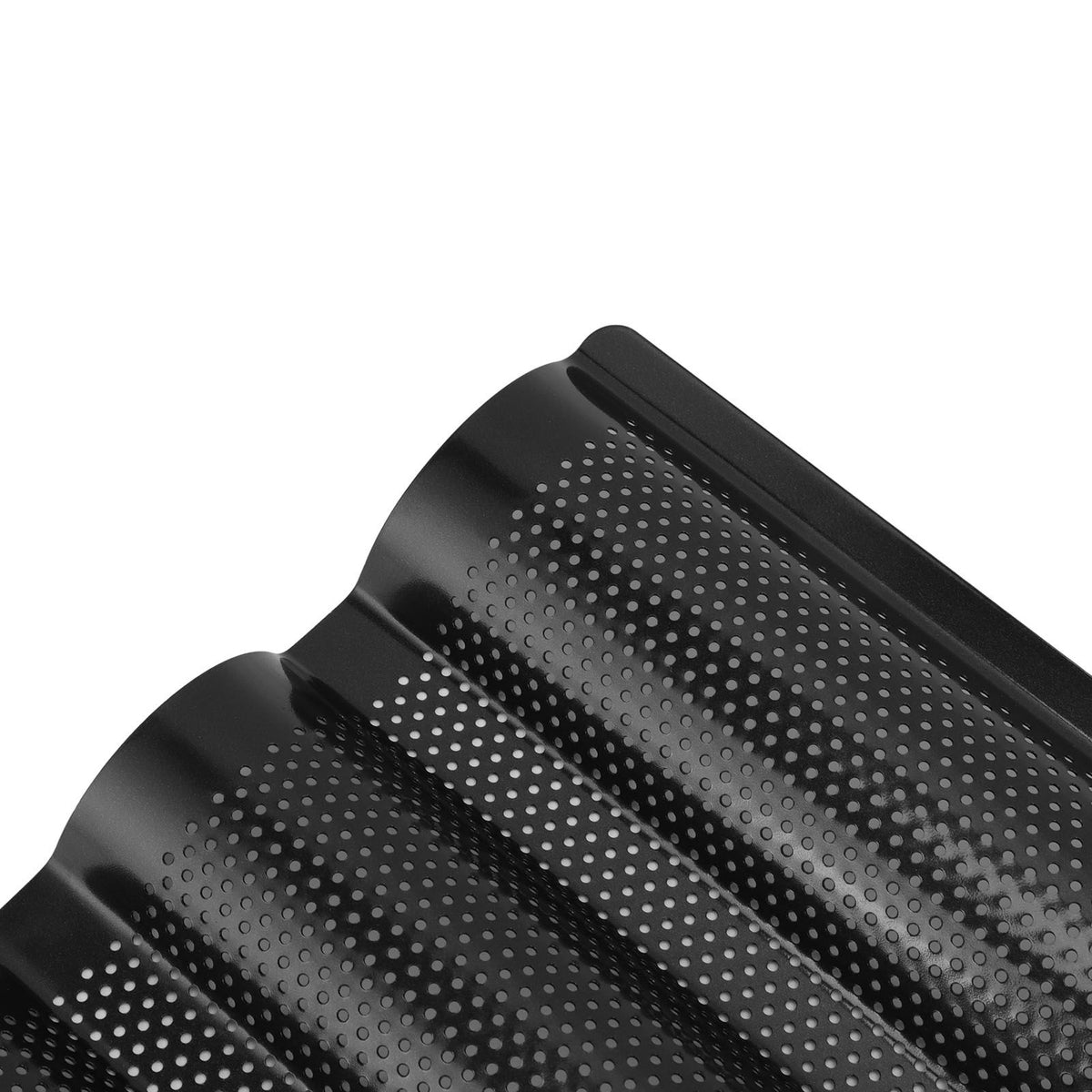 Baguette Pan Stainless Steel U Shape Uniform Heating Perforated Design French Bread Baking Pan for Home Baguette