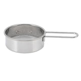 Flour Sieve Strainer 304 Stainless Steel Lightweight Easy Cleaning Ergonomic Handle Mesh Round Sifter for Baking - Side View