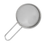Flour Sieve Strainer 304 Stainless Steel Lightweight Easy Cleaning Ergonomic Handle Mesh Round Sifter for Baking
