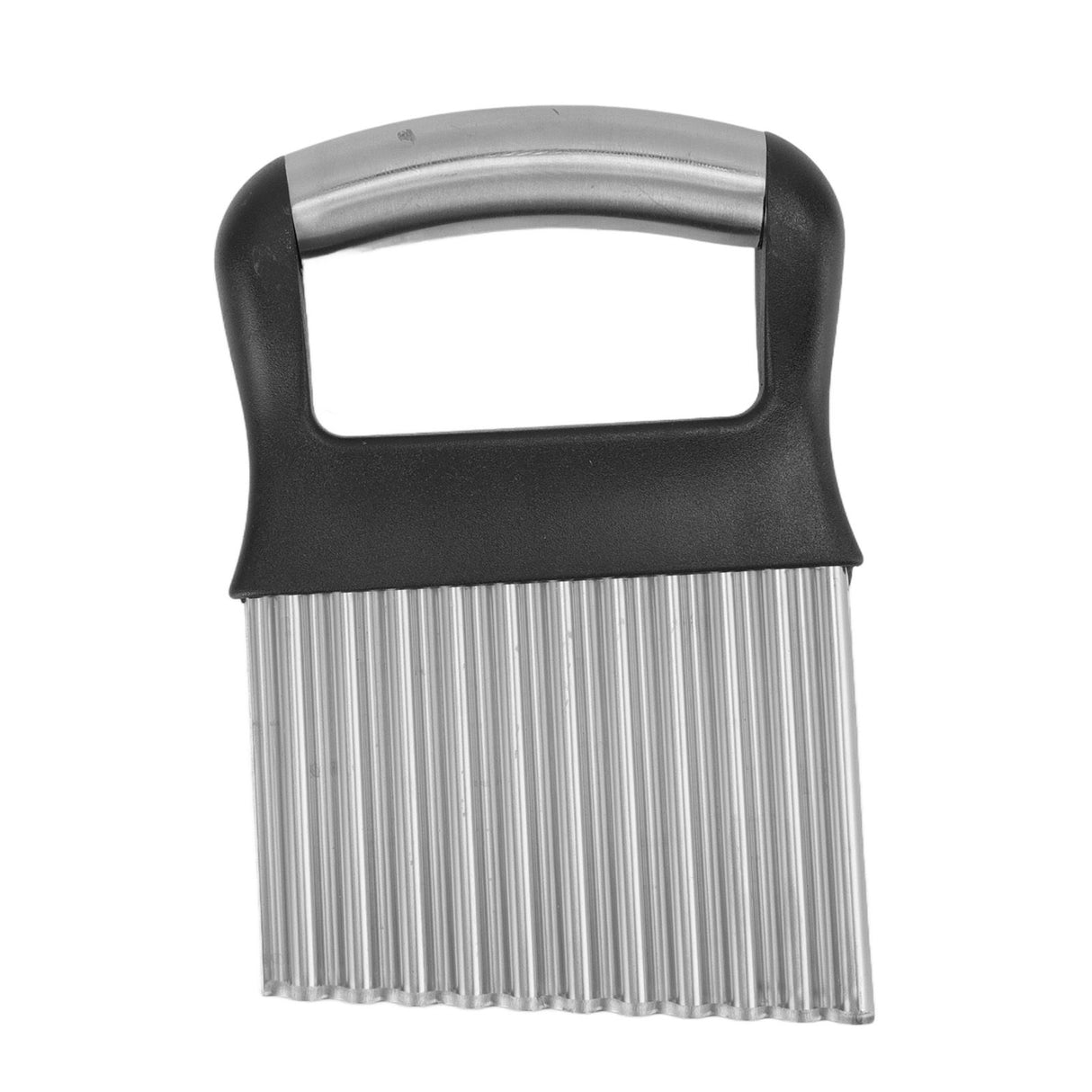 Crinkle Cutter Rustproof Stainless Steel Wavy Potato Crinkle Cutter with Comfortable Grip for Kitchen