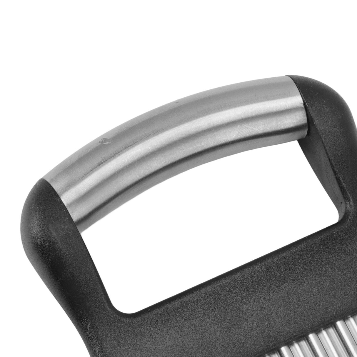 Crinkle Cutter Rustproof Stainless Steel Wavy Potato Crinkle Cutter with Comfortable Grip for Kitchen