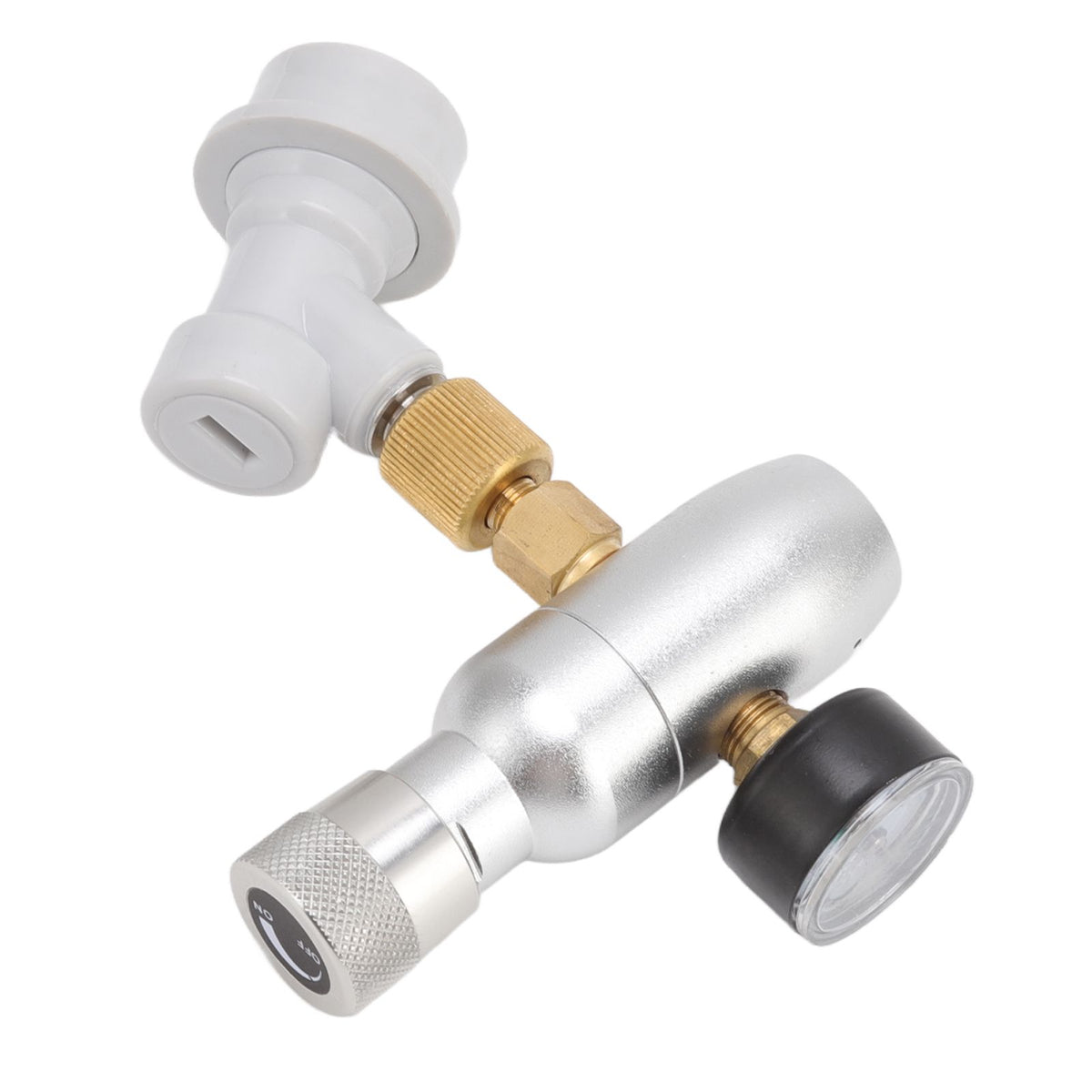 Beer Keg Charger CO2 Dispenser High Accuracy CO2 Gas Ball Lock Keg Regulator for Soda Beverage