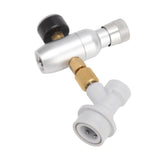 Beer Keg Charger CO2 Dispenser High Accuracy CO2 Gas Ball Lock Keg Regulator for Soda Beverage - Rear View