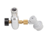 Beer Keg Charger CO2 Dispenser High Accuracy CO2 Gas Ball Lock Keg Regulator for Soda Beverage - Close-Up Angle