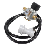 Soda Water Automatic Beer Maker 2nd Stage Pressure Gauge Black Hose Distributor Set with Safety Valve for Household