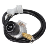 Soda Water Automatic Beer Maker 2nd Stage Pressure Gauge Black Hose Distributor Set with Safety Valve for Household - Rear View