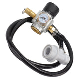 Soda Water Automatic Beer Maker 2nd Stage Pressure Gauge Black Hose Distributor Set with Safety Valve for Household