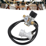 Soda Water Automatic Beer Maker 2nd Stage Pressure Gauge Black Hose Distributor Set with Safety Valve for Household