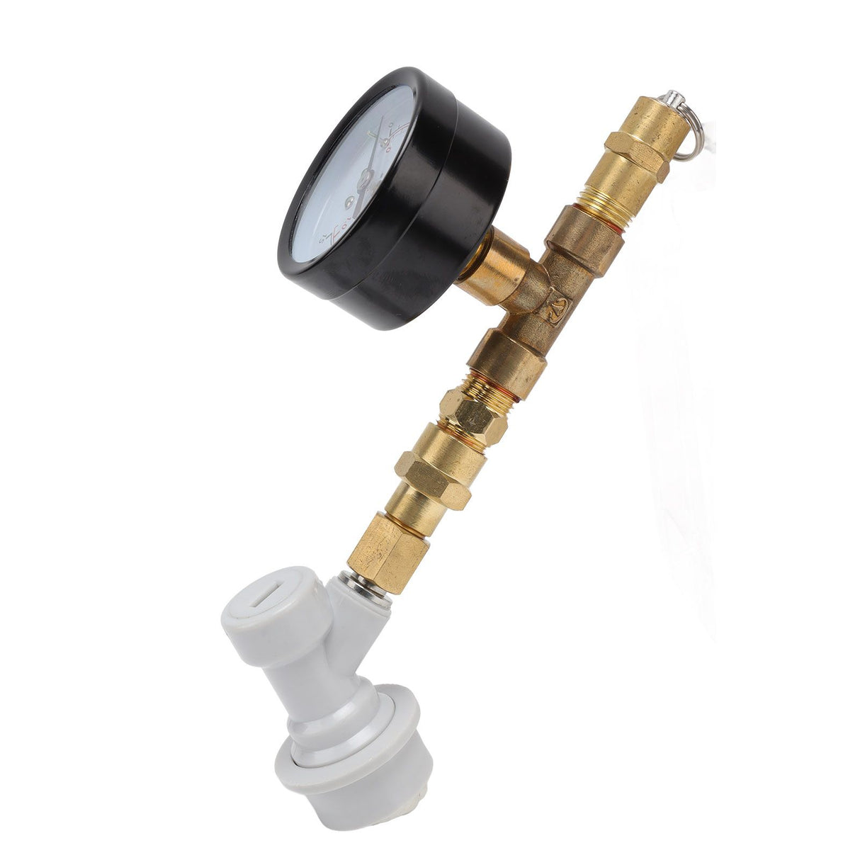 Beer Brew Adjustable Pressure Relief Valve Cola Keg Pressure Gauge Beer Keg Regulator 0‑15PSI