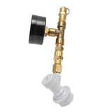 Beer Brew Adjustable Pressure Relief Valve Cola Keg Pressure Gauge Beer Keg Regulator 0‑15PSI