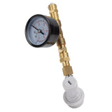 Beer Brew Adjustable Pressure Relief Valve Cola Keg Pressure Gauge Beer Keg Regulator 0‑15PSI