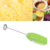 Cordless Electric Hand Mixer Battery Powered Small Plastic Metal Household Hand Mixer for Home Hotel Green - Rear View