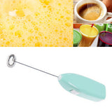 Cordless Electric Hand Mixer Battery Powered Small Plastic Metal Household Hand Mixer for Home Hotel Blue - Rear View