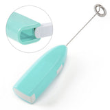 Cordless Electric Hand Mixer Battery Powered Small Plastic Metal Household Hand Mixer for Home Hotel Blue