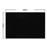 2 Pcs Bar Service Mat Black Waterproof Heat Insulating PVC Bar Countertop Spill Mat 45x30x1cm