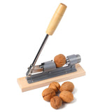 Pecan Nut Cracker Mechanical Regulable Design Wood Stainless Steel Walnut Plier Opener Tool