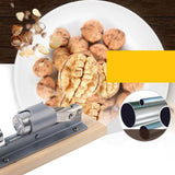 Pecan Nut Cracker Mechanical Regulable Design Wood Stainless Steel Walnut Plier Opener Tool - Extra Image