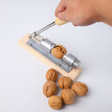 Pecan Nut Cracker Mechanical Regulable Design Wood Stainless Steel Walnut Plier Opener Tool