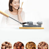 Pecan Nut Cracker Mechanical Regulable Design Wood Stainless Steel Walnut Plier Opener Tool