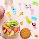 50 PCS Home Cartoon Fruit Fork Innovative Cute Animal Shape Plastic Children Bento Fruit Fork Set - Extra Image