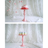 Cake Stand Minimalist Stable Decorative Multi Functional Cake Tray Holder for Cupcake Dessert Fruit Pink S - Extra Image