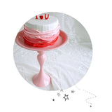 Cake Stand Minimalist Stable Decorative Multi Functional Cake Tray Holder for Cupcake Dessert Fruit Pink S - Extra Image