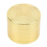 40mm Spice Grinder 4 Layers Aluminium Alloy Gold Coin Design Spice Crusher for Home Kitchen