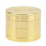 40mm Spice Grinder 4 Layers Aluminium Alloy Gold Coin Design Spice Crusher for Home Kitchen - Rear View
