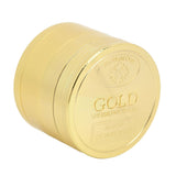40mm Spice Grinder 4 Layers Aluminium Alloy Gold Coin Design Spice Crusher for Home Kitchen - Low Angle