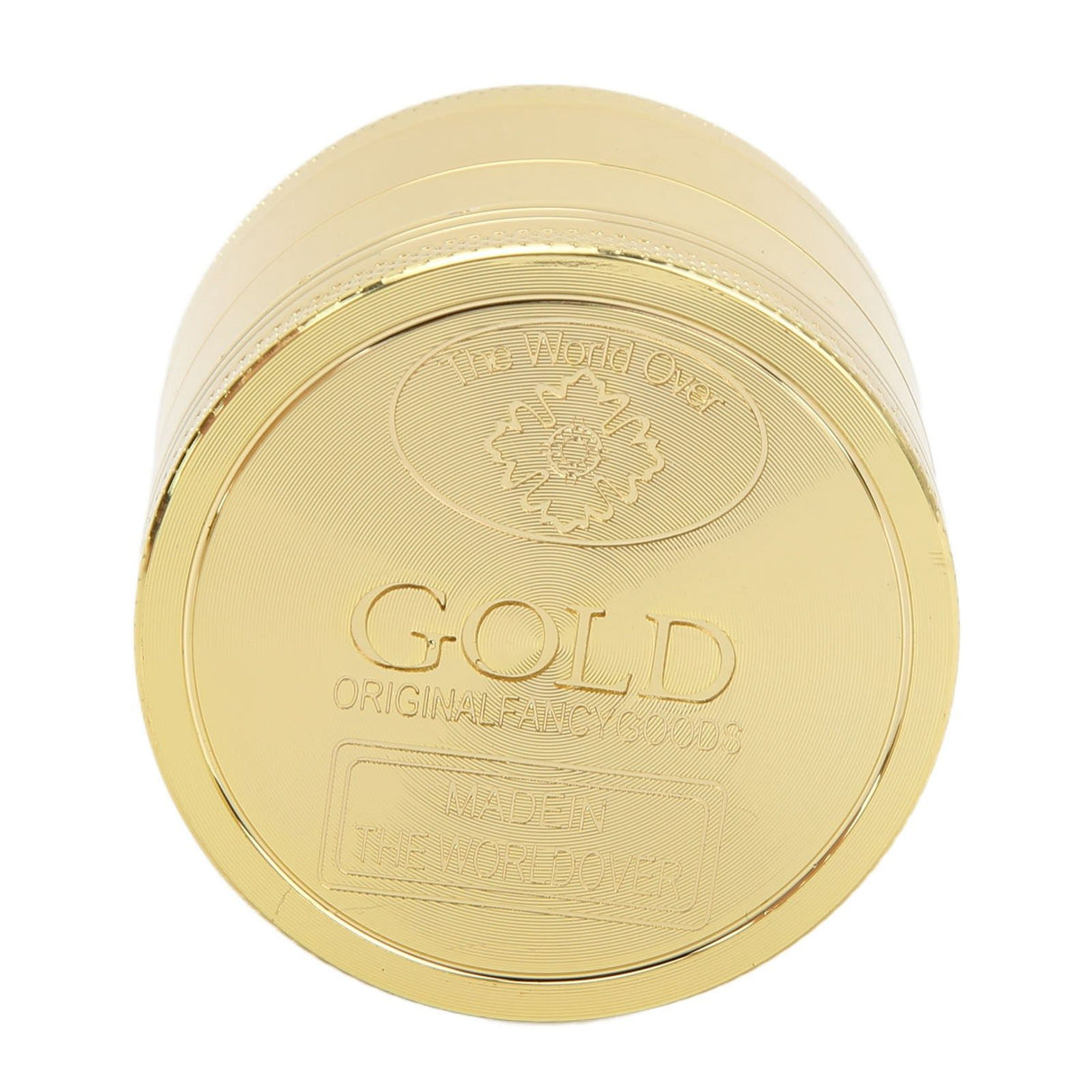 40mm Spice Grinder 4 Layers Aluminium Alloy Gold Coin Design Spice Crusher for Home Kitchen