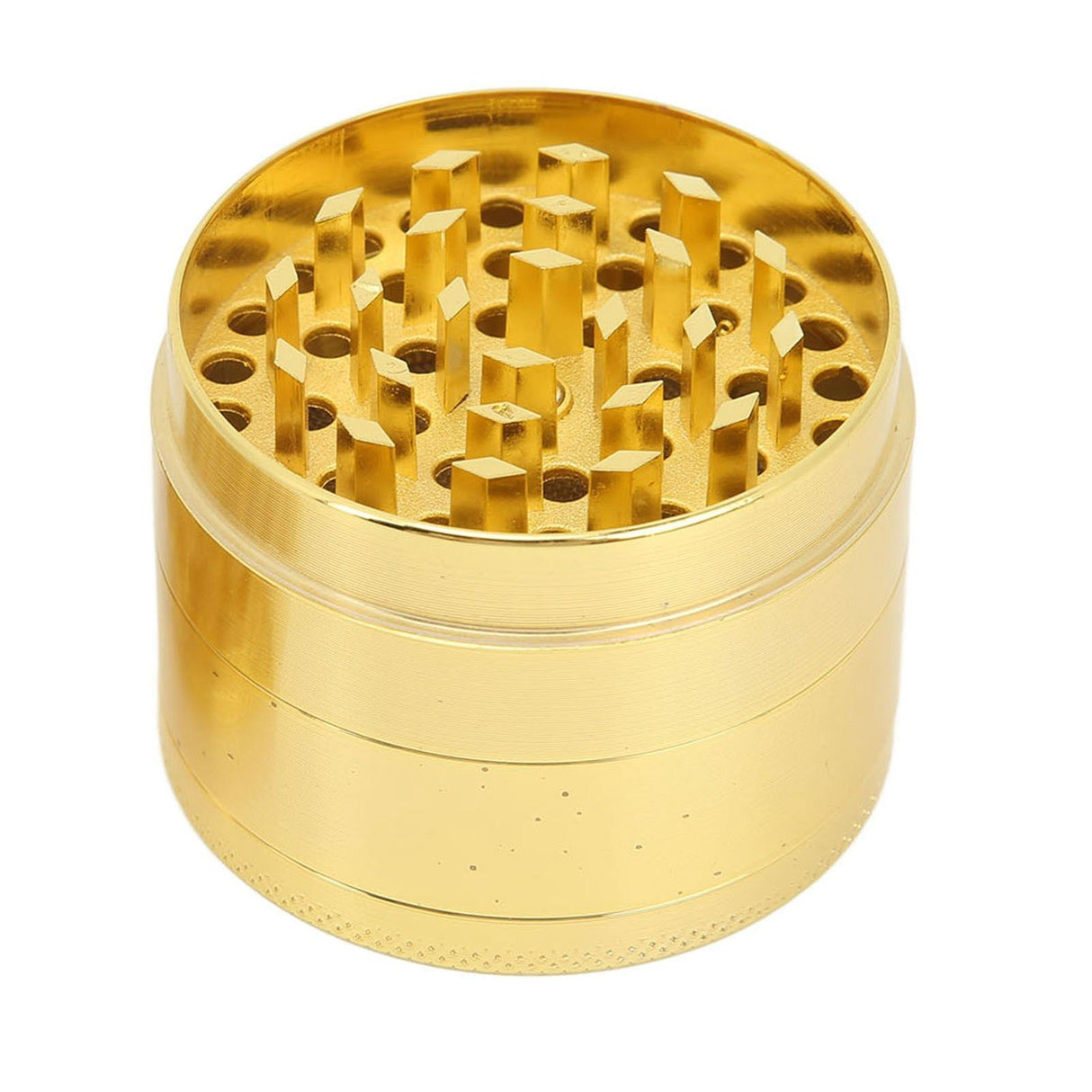 40mm Spice Grinder 4 Layers Aluminium Alloy Gold Coin Design Spice Crusher for Home Kitchen