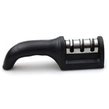 Knife Sharpener 3 Slot Kitchen Knives Sharpen Blade Sharpening Tool for Home Kitchen Black