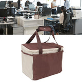 Insulated Lunch Bag Leak Proof Portable Reusable Lunch Box for Students Men Women and Office Workers L Coffee